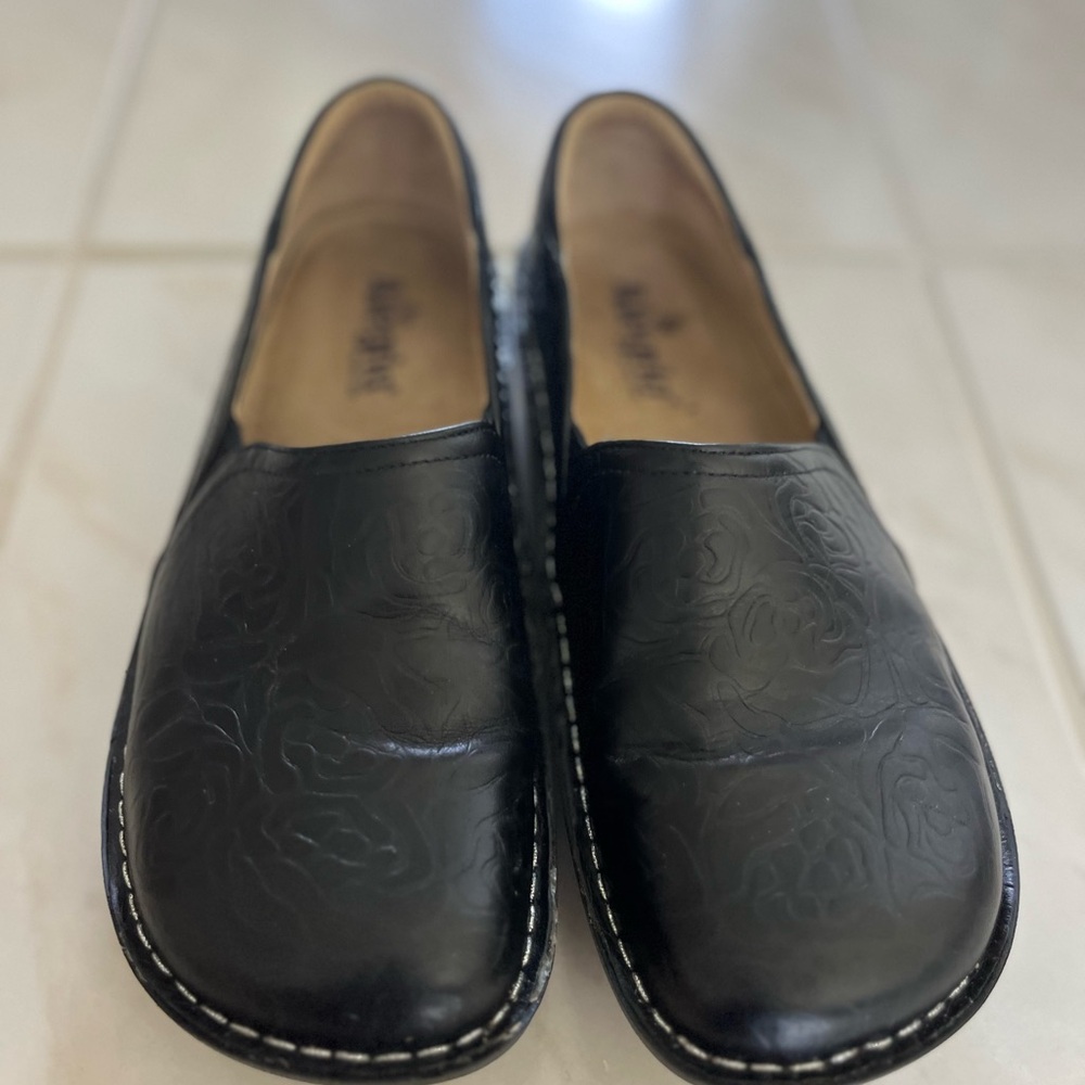Alegria By PG Lite Deb 531 Women’s Leather Slip On Shoes Black Size EU 40 US 9.5